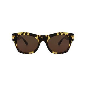 Bottega Veneta Square-Frame Acetate Sunglasses Brown Unisex-Adult